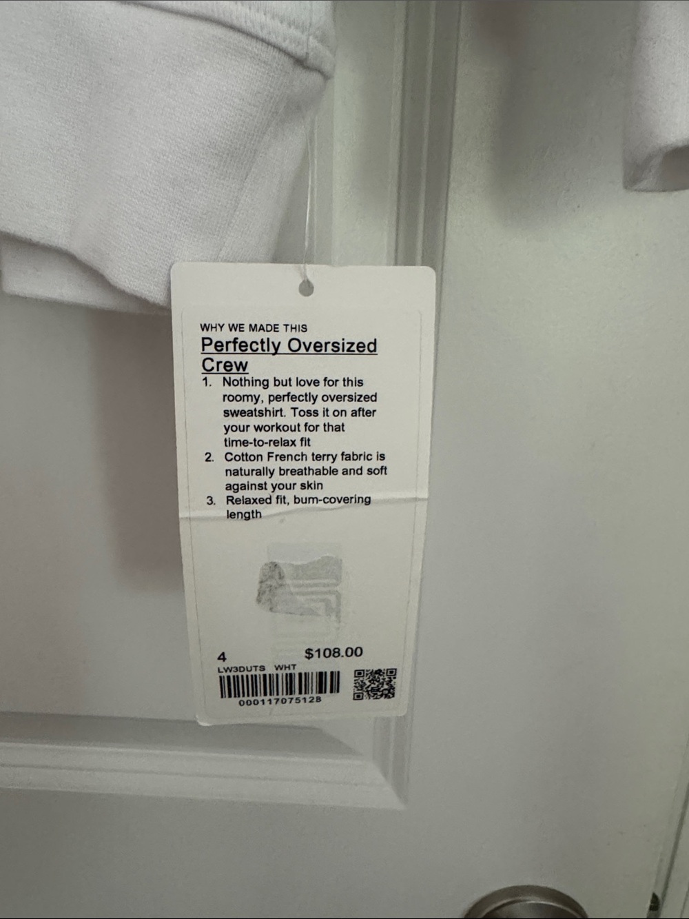 lululemon athletica White Perfectly Oversized Crewneck sweatshirt - Women's - Picture 2 of 2